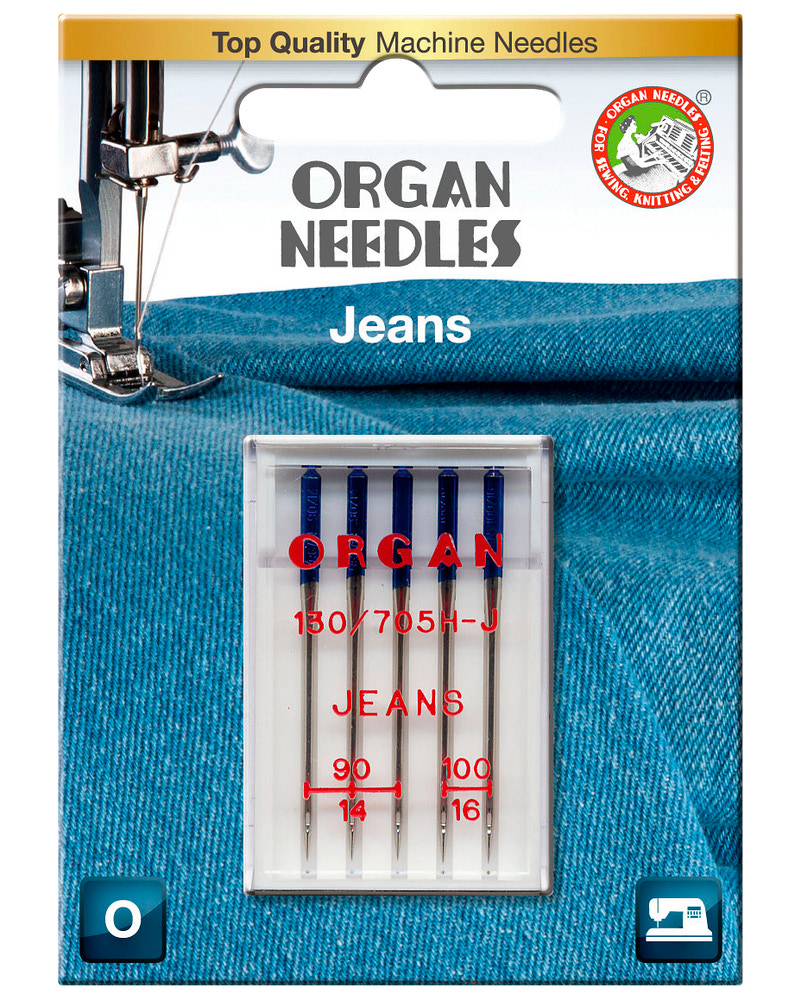 Organ jeansnål 5-pack