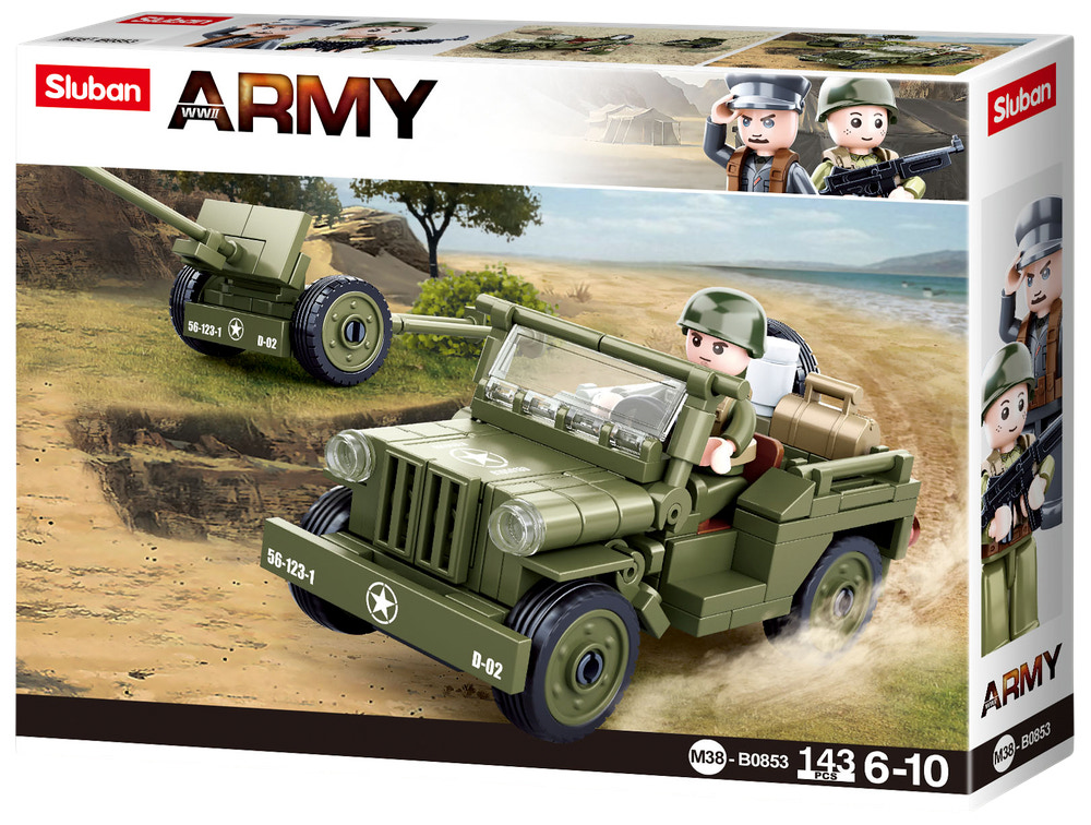 Sluban Army Jeep M38-B0853 - 143 dele