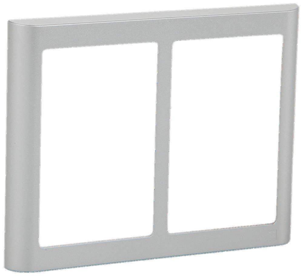 LK FUGA Design ramme SOFT 63 2x1½ modul - stål