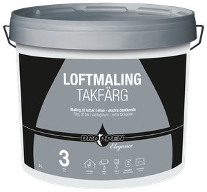 Droppen Elegance Loftmaling 5 L glans 3 - hvid 