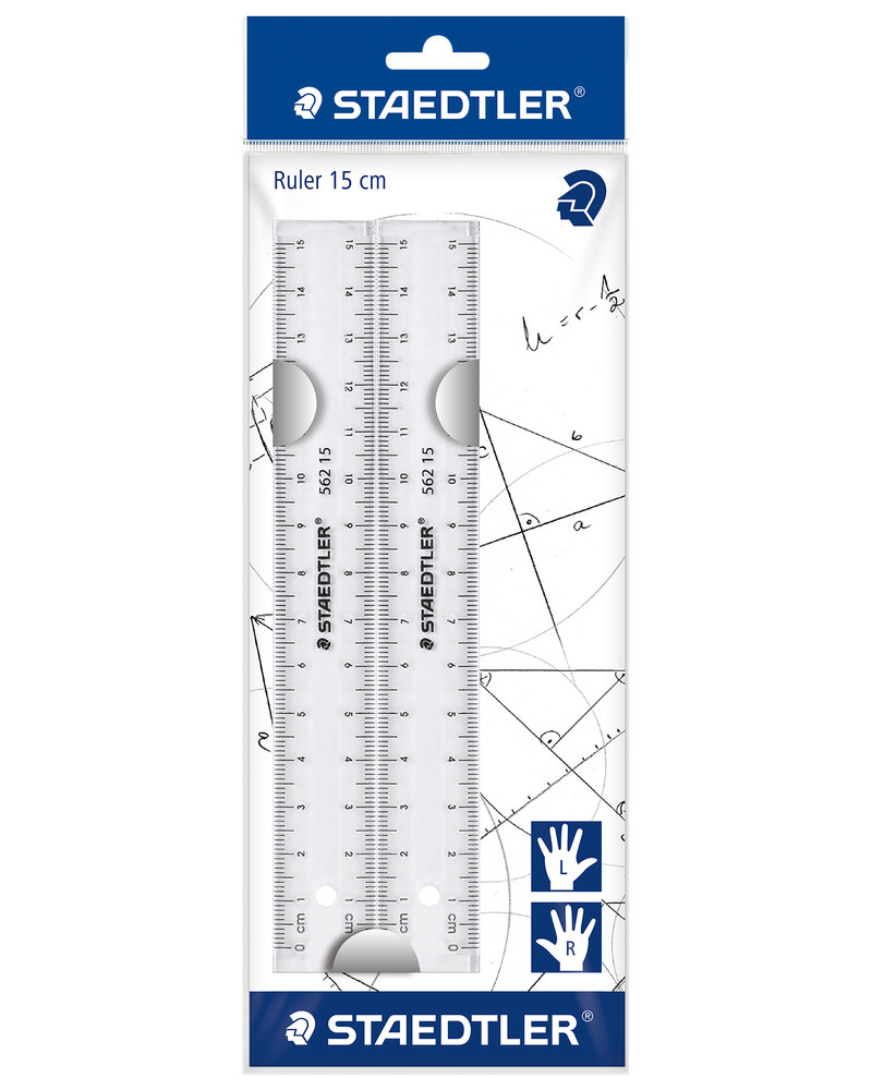 STAEDTLER LINJAL 15 CM 2-PACK