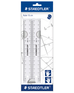 Staedtler Lineal 15 cm 2-pak