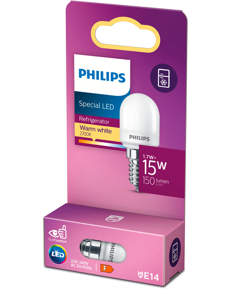 PHILIPS Kylskåpslampa 1,7W E14