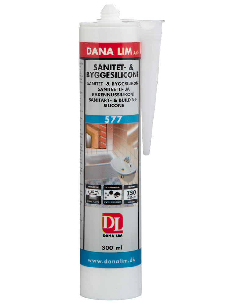 DANA LIM Bygge- /sanitetssilikone 300 ml -  klar 