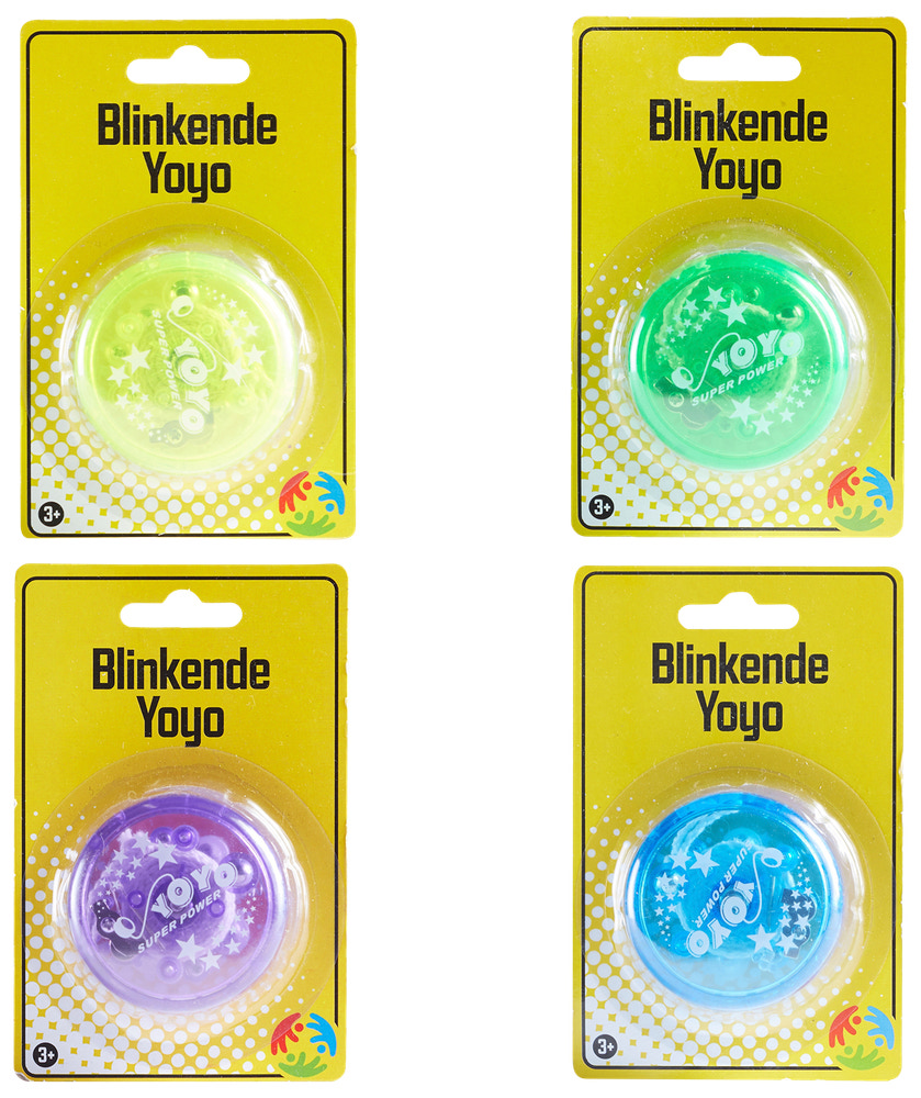 Blinkende yoyo - assorterede farver