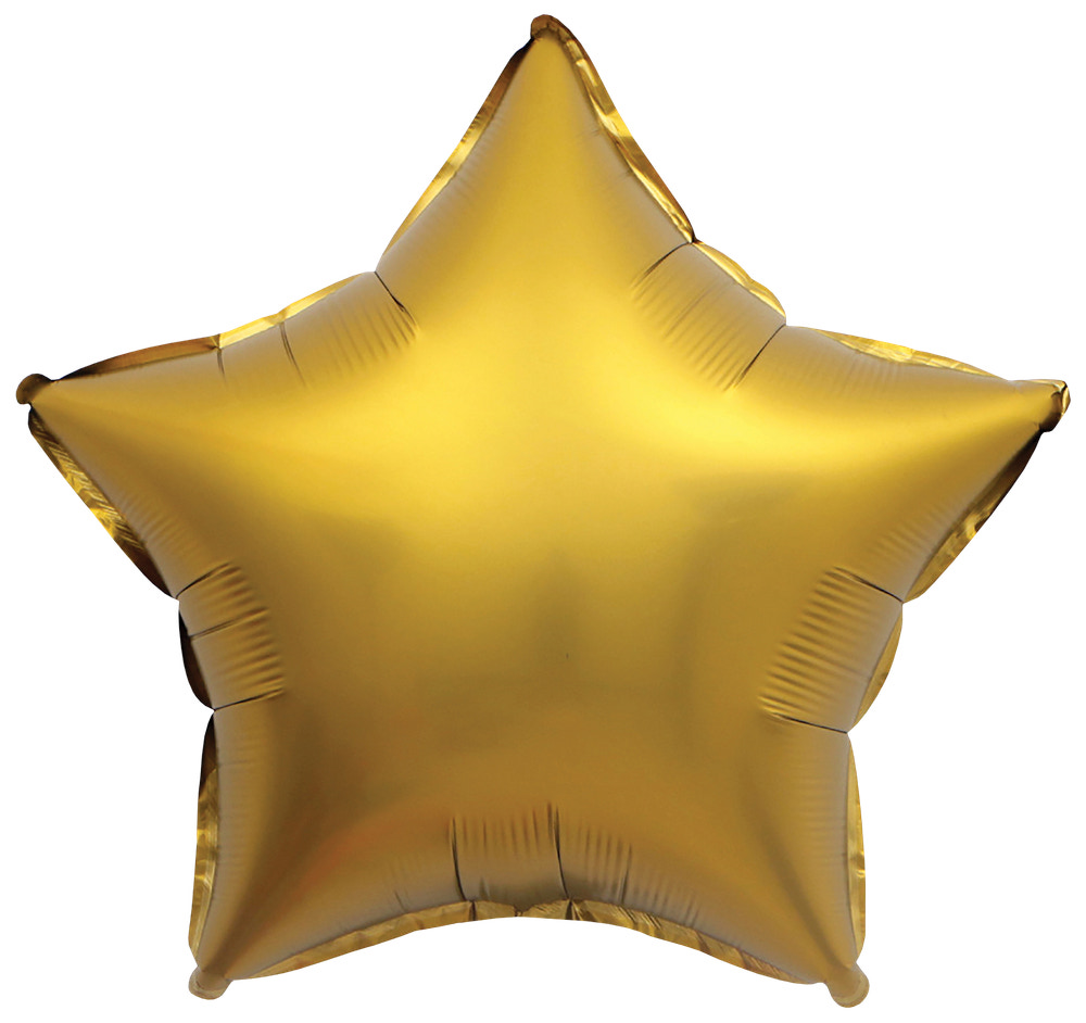 Folieballon 40 cm - Guld stjerne