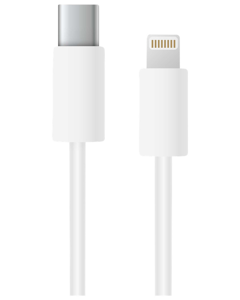 Laddkabel usb-c/lightning 0,5m