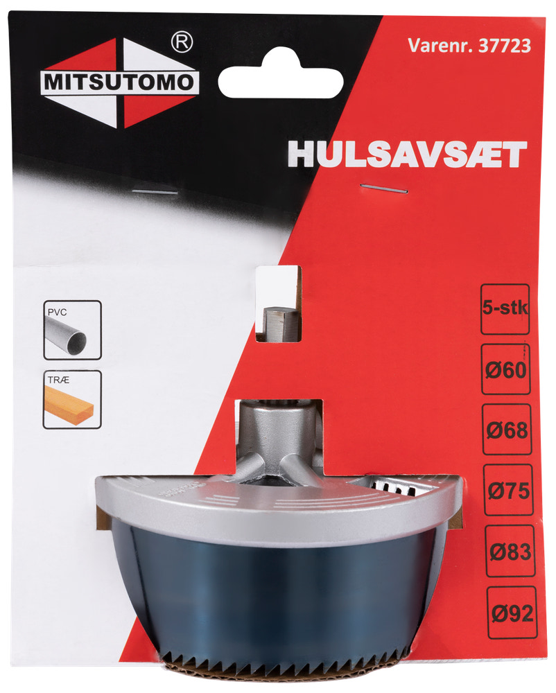 Mitsutomo Hålsåg bimetall Ø60-92 mm - 5 st