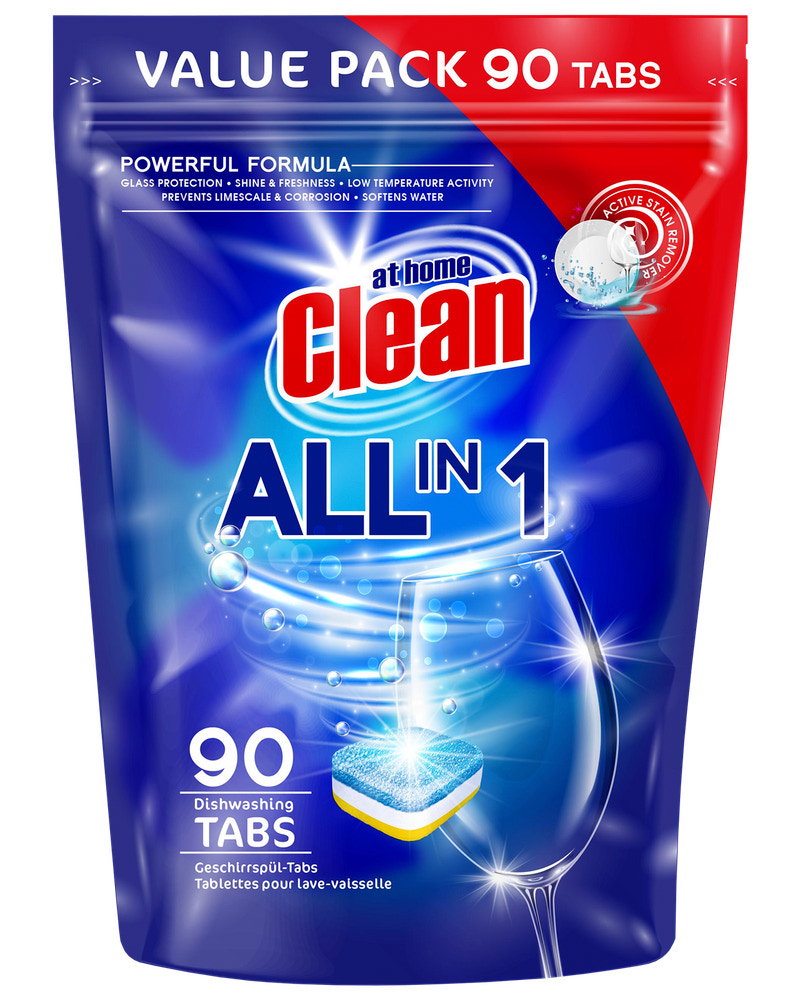 At Home Clean Opvasketabs 90-pak