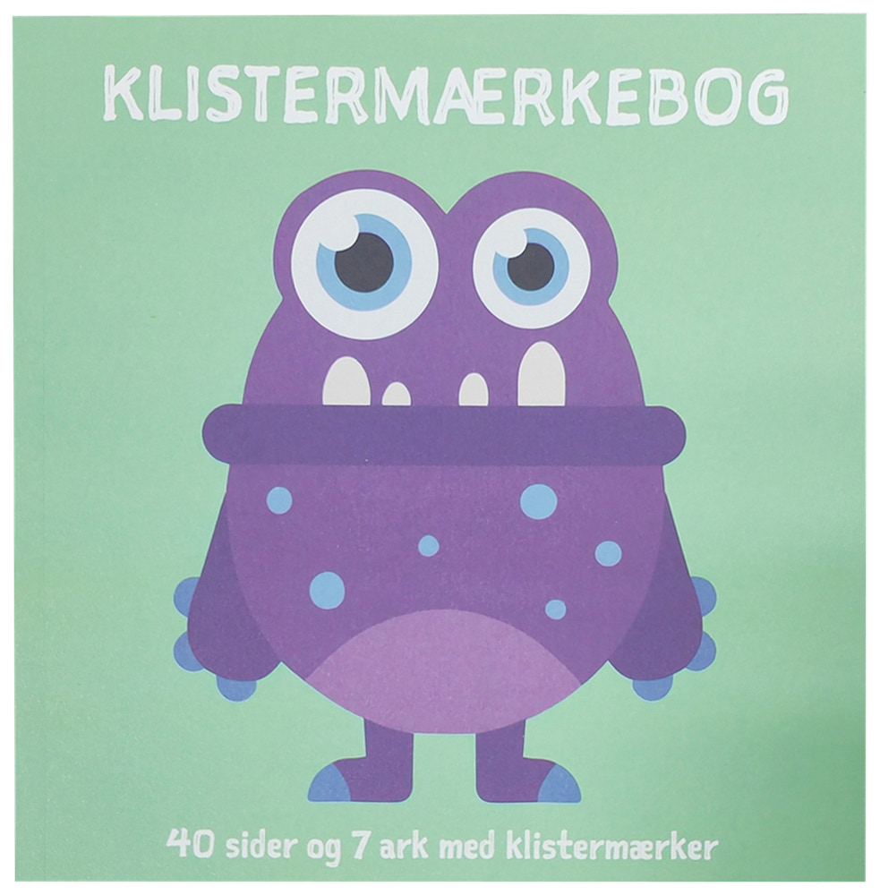 Klistermärkesbok monster