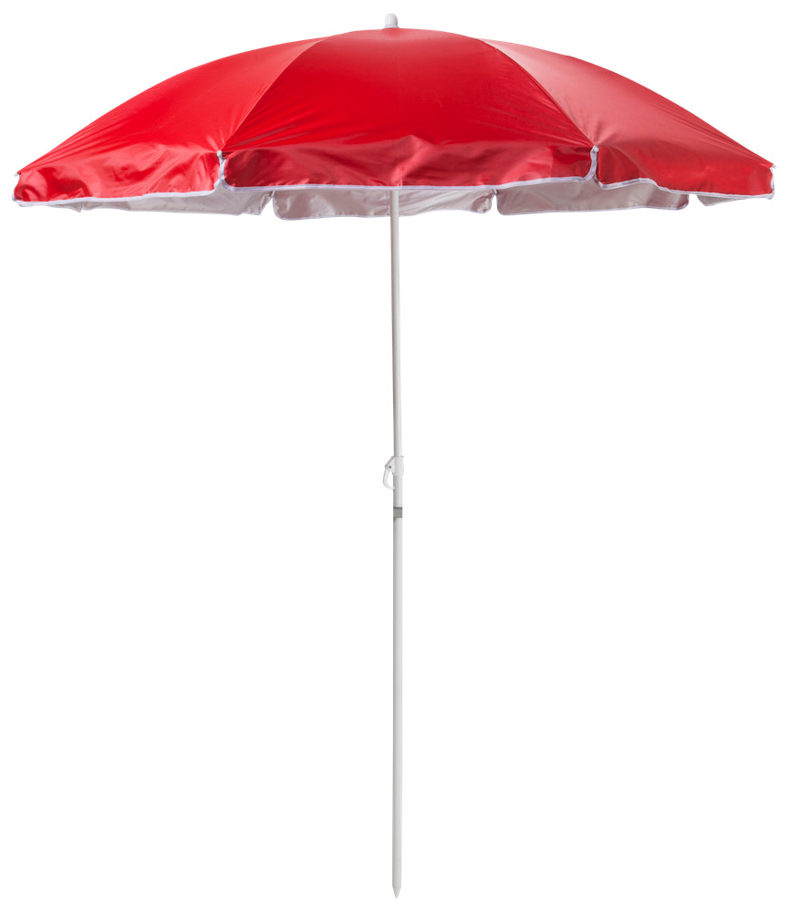 Strandparasol Ø180 cm - assorterede farve