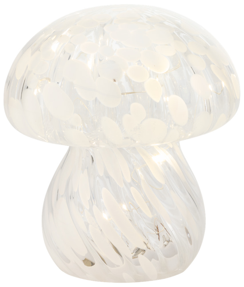 Bordlampe i glas Mushroom konfetti - assorterede farver