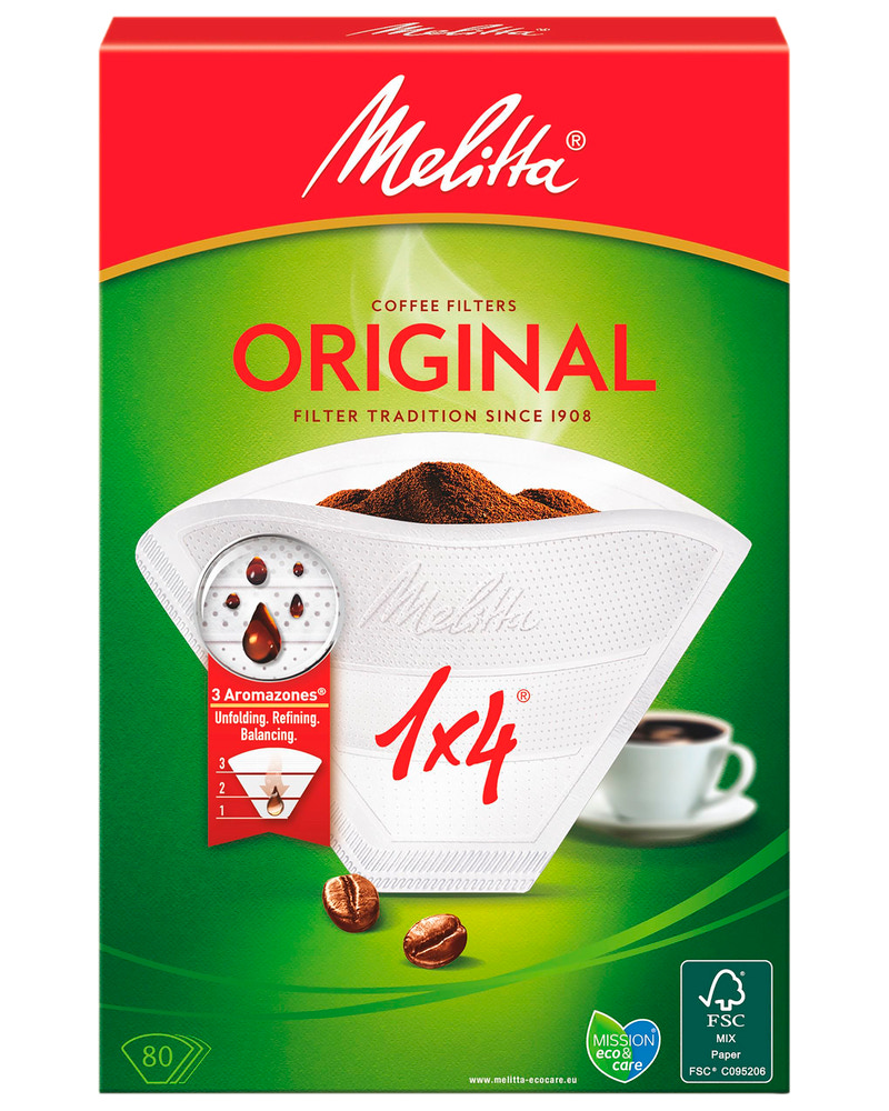 MELITTA KAFFEFILTER 1X4 80 ST