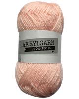 Akrylgarn 50 g babyrosa