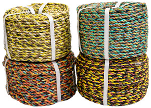 Mix-reb 3-slået 10 mm 55 m - assorterede farver