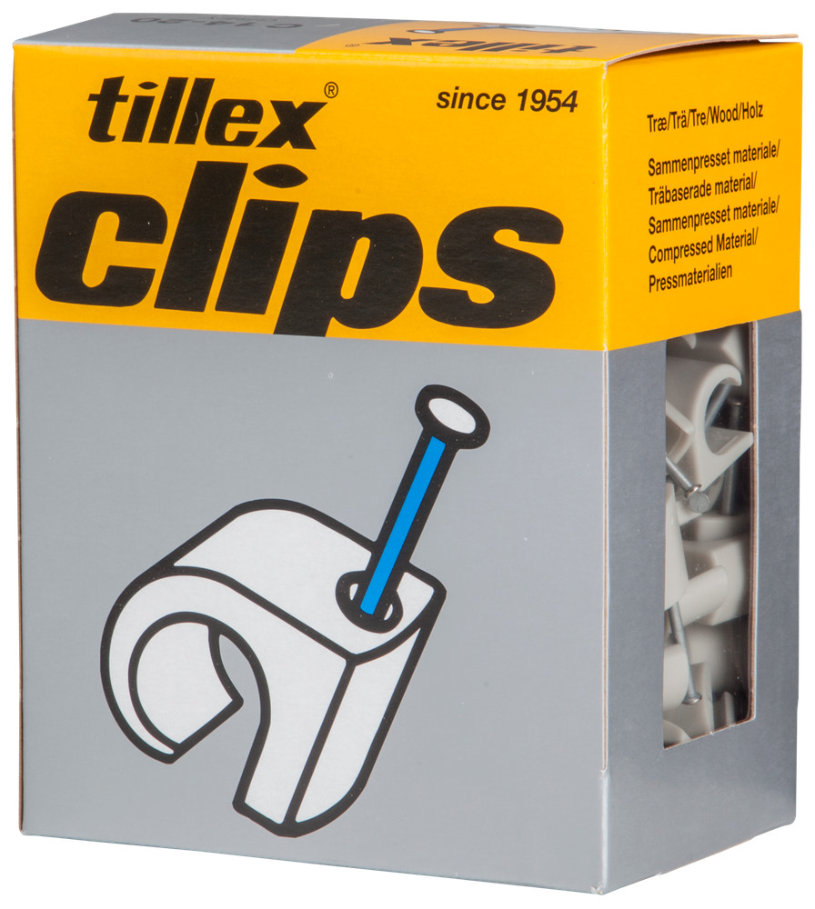 Tillex Skrueclips 18-22 mm - hvid