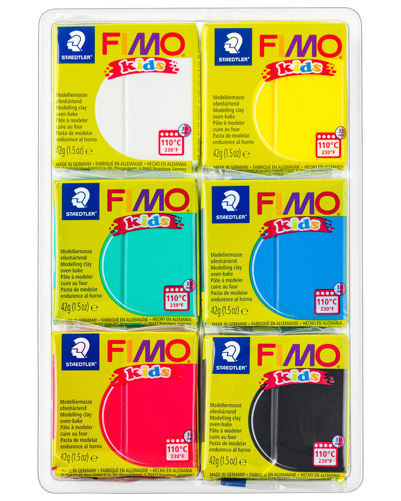 Staedtler FIMO kids Modellervoks basic 6-pak