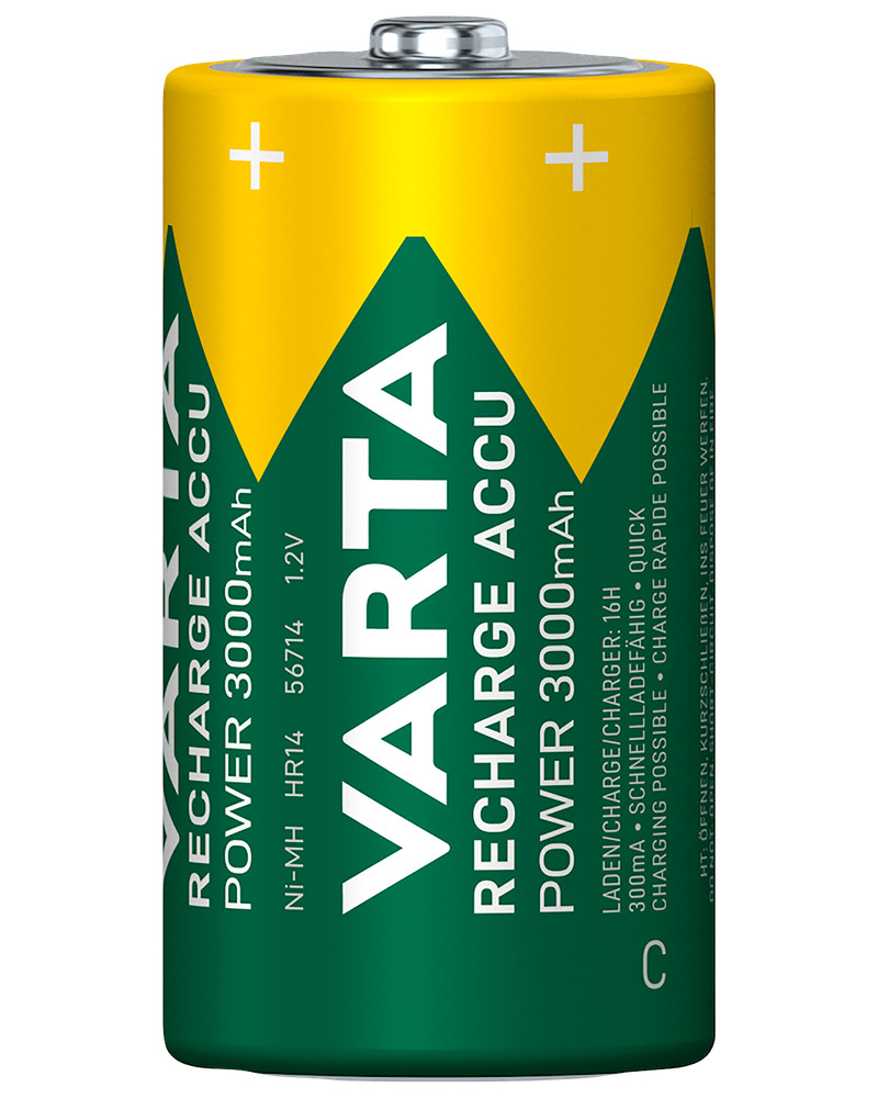 VARTA Genopladelig batteri  - C 3000mAh 2-pak