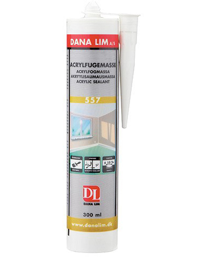 DANA LIM Akrylfugemasse 300 ml - hvid