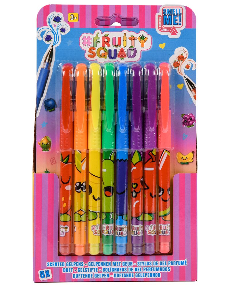 Fruity Squad Gelpen med duft 8 stk.