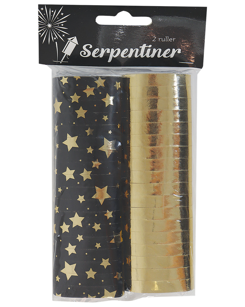 Serpentiner 2 ruller - assorterede farver