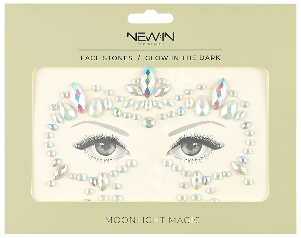 NEW:IN Facestone Glow in the dark assorteret