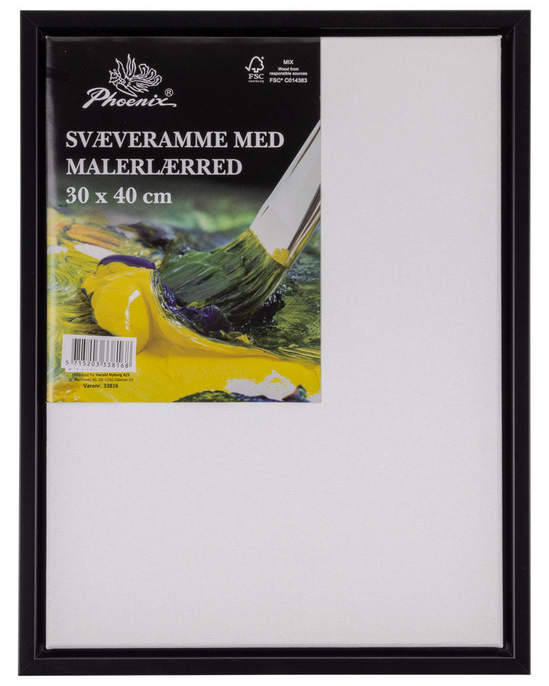 Svävarram målarduk 40X30 svart