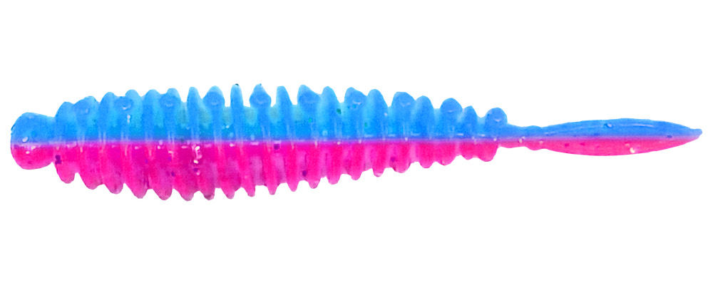 FLEXIBAIT FAT WORM 1 PINK/BLUE