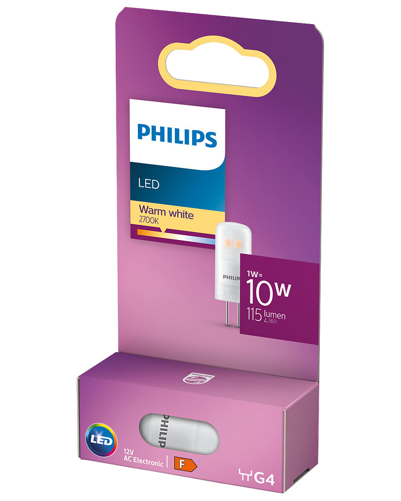 Philips kapsellampa 1w g4