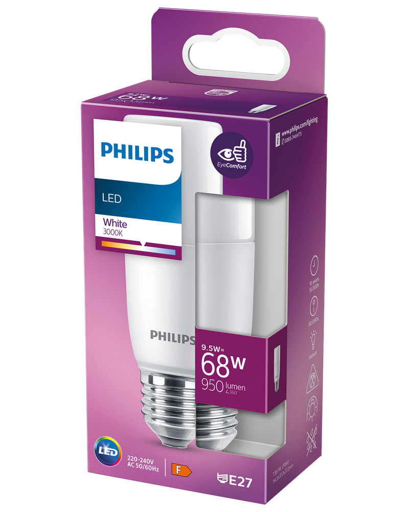 PHILIPS LED-lampa 9,5 W E27 T38