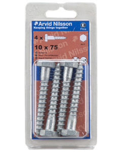 Arvid Nilsson Fransk skrue 10 x 75 mm 4-pak