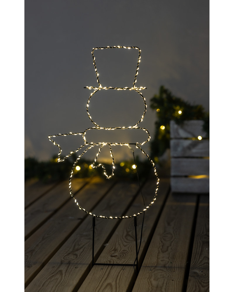 Spjut snögubbe 45 cm - 180 LED