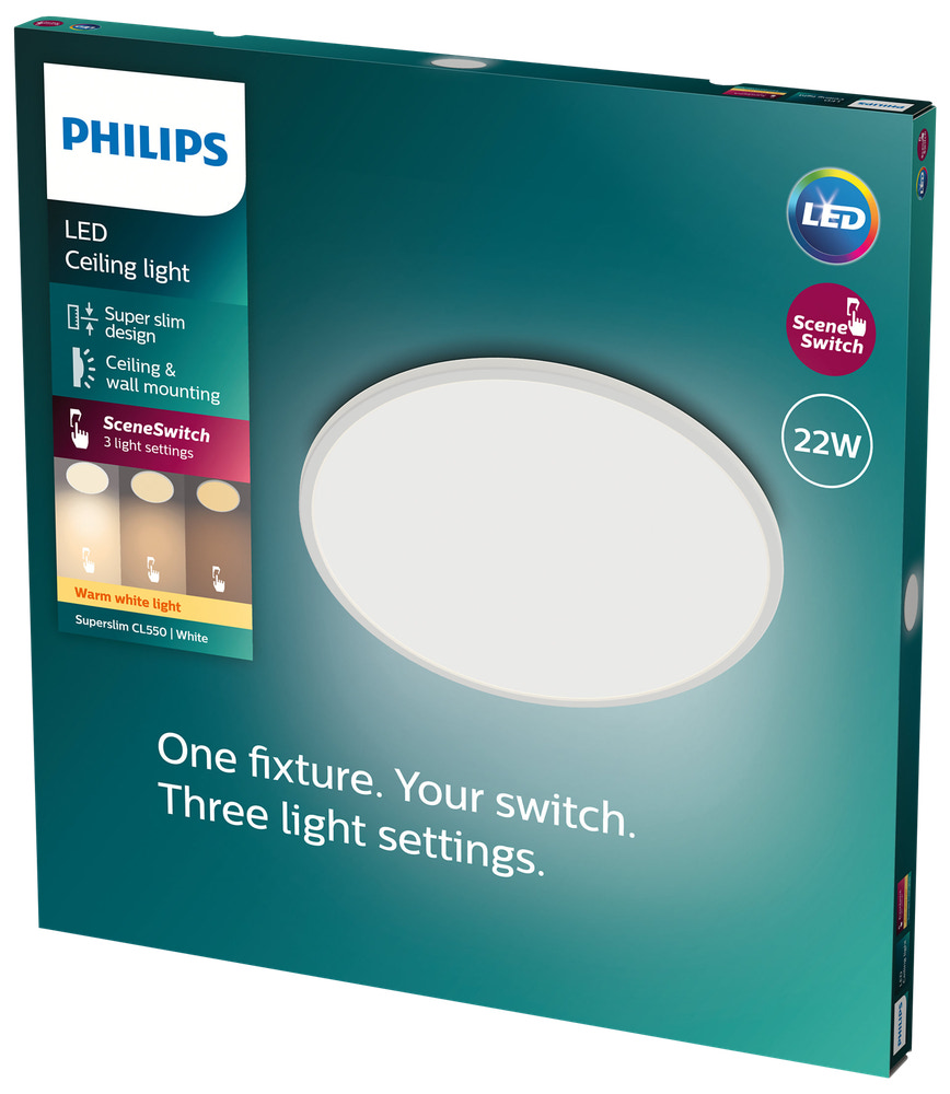 PHILIPS SUPERSLIM 22 W VIT