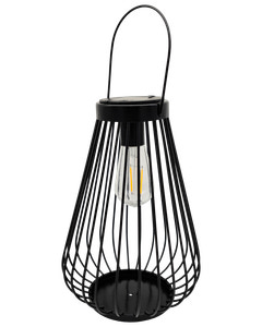 Solcellelampe lanterne H. 36 cm - assorteret