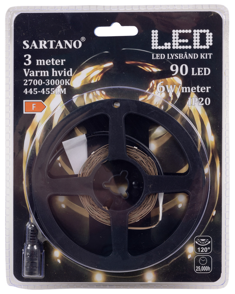 SARTANO LED STRIP VIT 3 M IP20