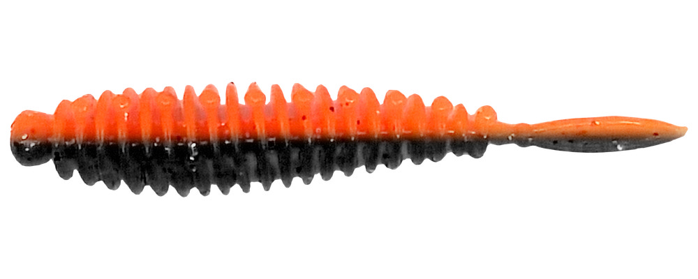 Flexibait Fat Worm Black 5-pak - hvidløg