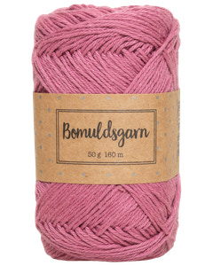 Bomullsgarn 50 g mörk rosa