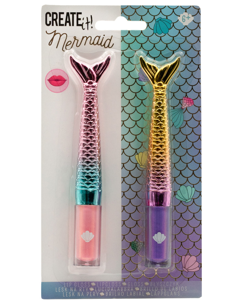 CREATEit Lipgloss mermaid 2 stk. - assorterede design