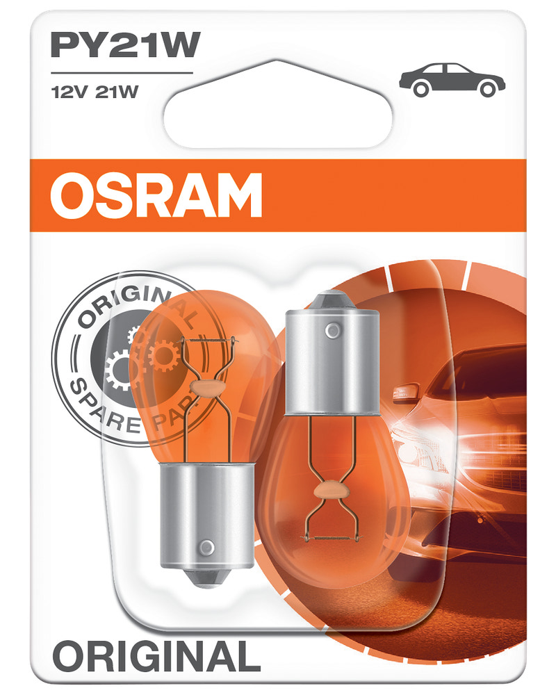 Osram blinklyspære PY21W 12V 2-pak