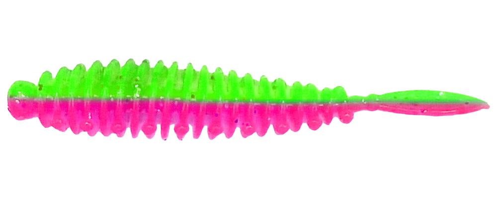 FLEXIBAIT FAT WORM 2 PINK/GREE