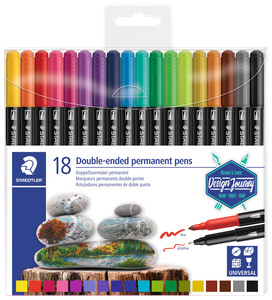 Staedtler Design Journey Dobbelttus permanent 18pk