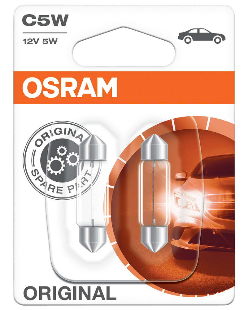 Osram autopære C5W 12V 2-pak