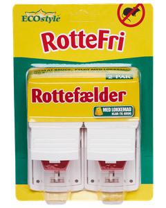 Råttfälla med bete 2-pack