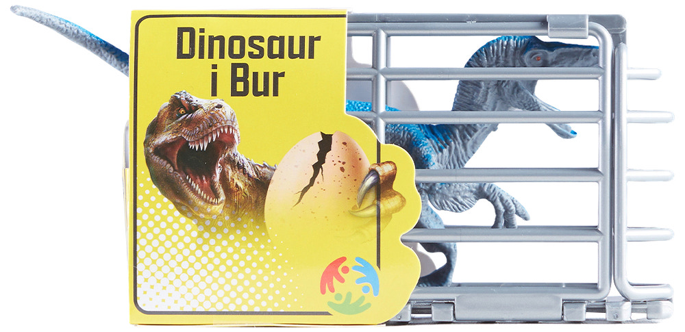 Dino i bur 5 cm - assorterede design