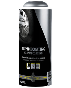 Droppen Gummi coating 400 ml -  sort mat