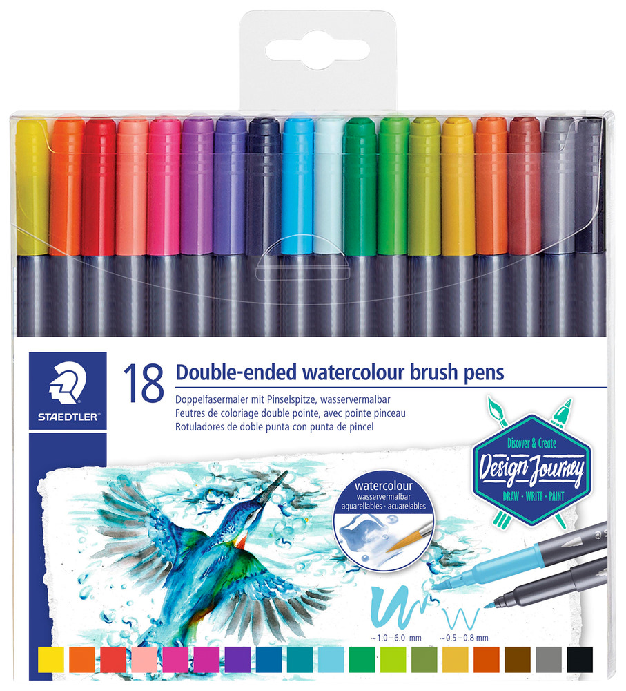 Staedtler Brusch dubbel 18st