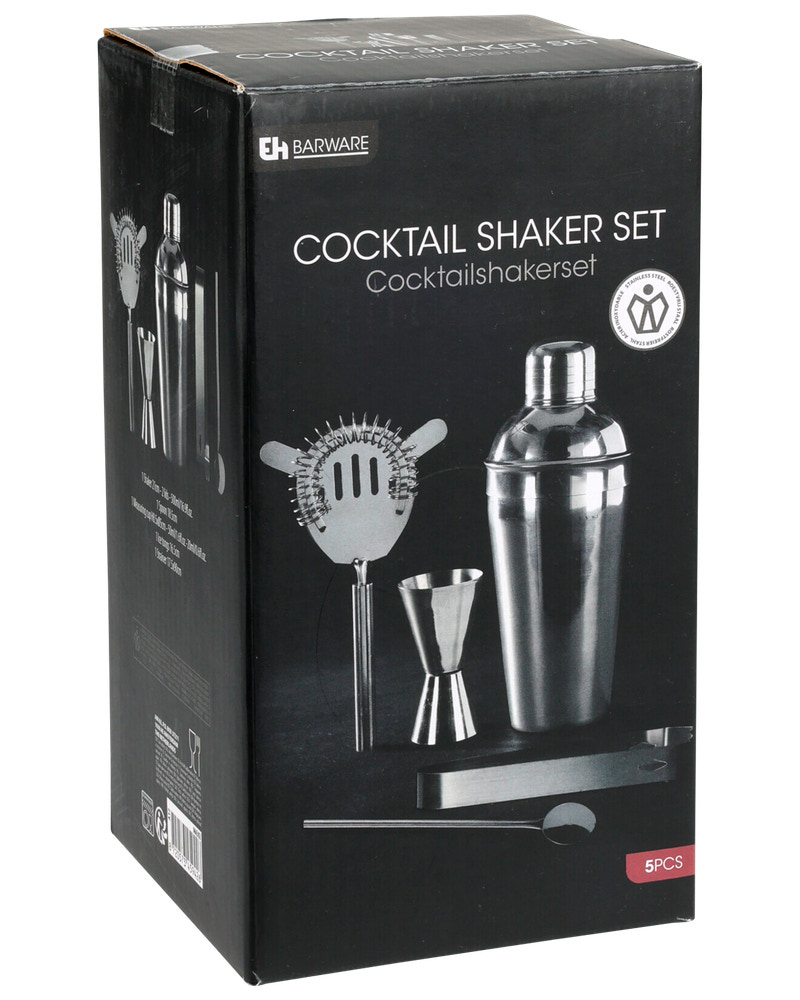 Cocktail shaker sæt 5 dele