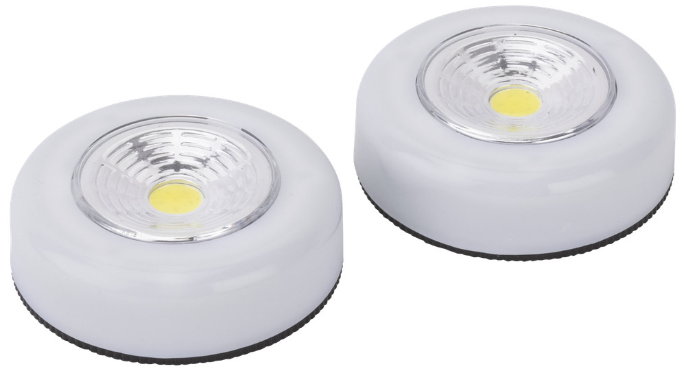 LED PUSH LIGHT 7 CM 2-PACK