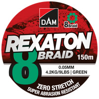 DAM Fletline 8 Braid 150 m 0,05 mm  - grøn