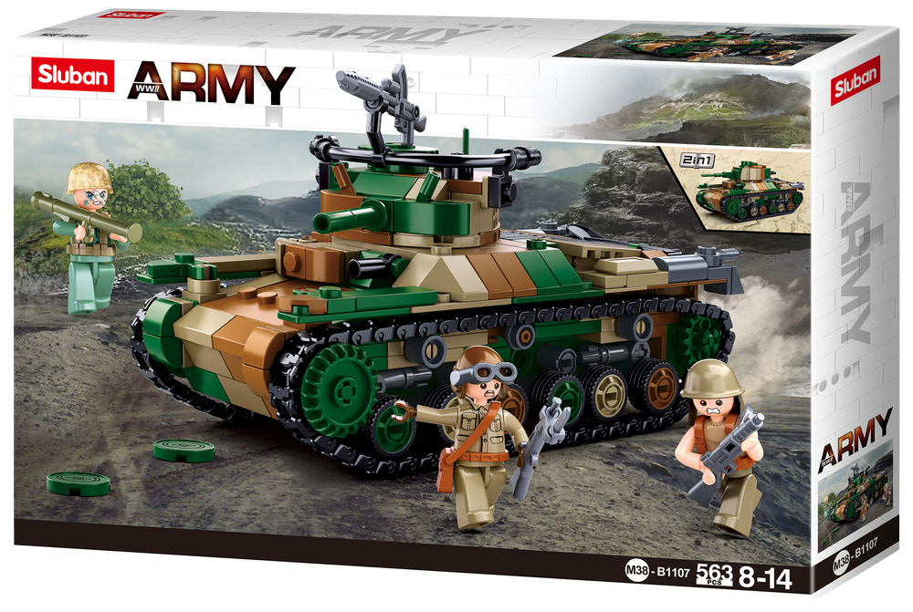 Sluban Army Medium tank M38-B1107 - 563 dele